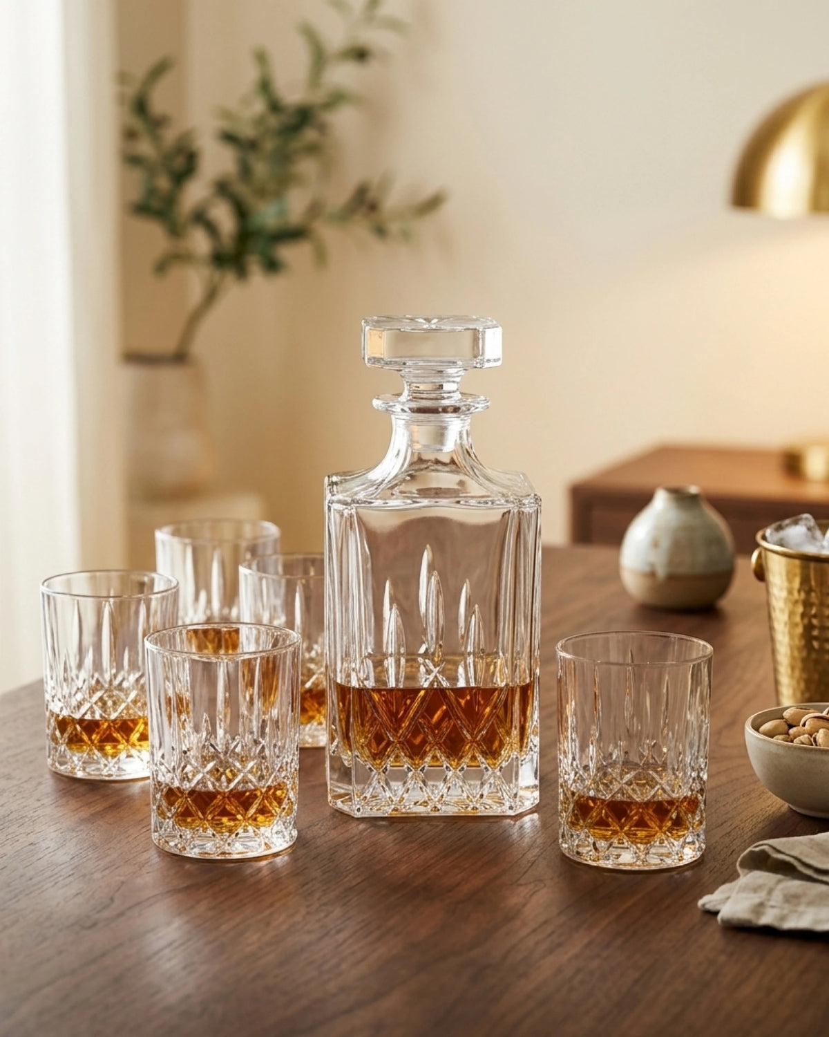 Service à whisky complet Le Cristoir — carafe et verres assortis