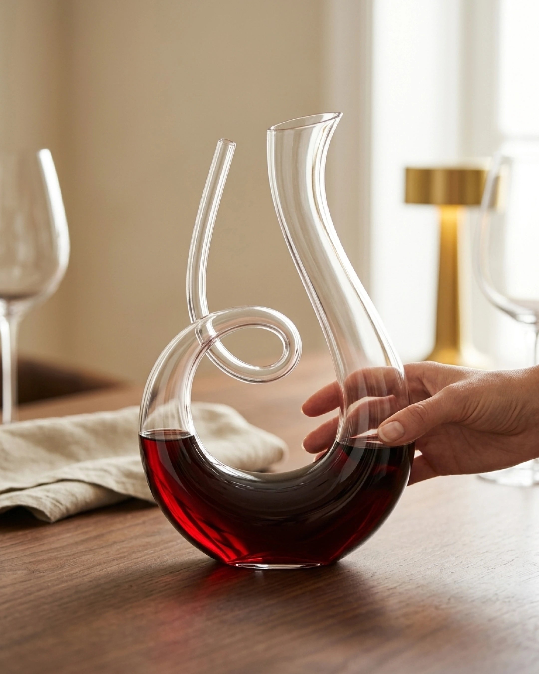 Le Cristoir carafe vin main velian