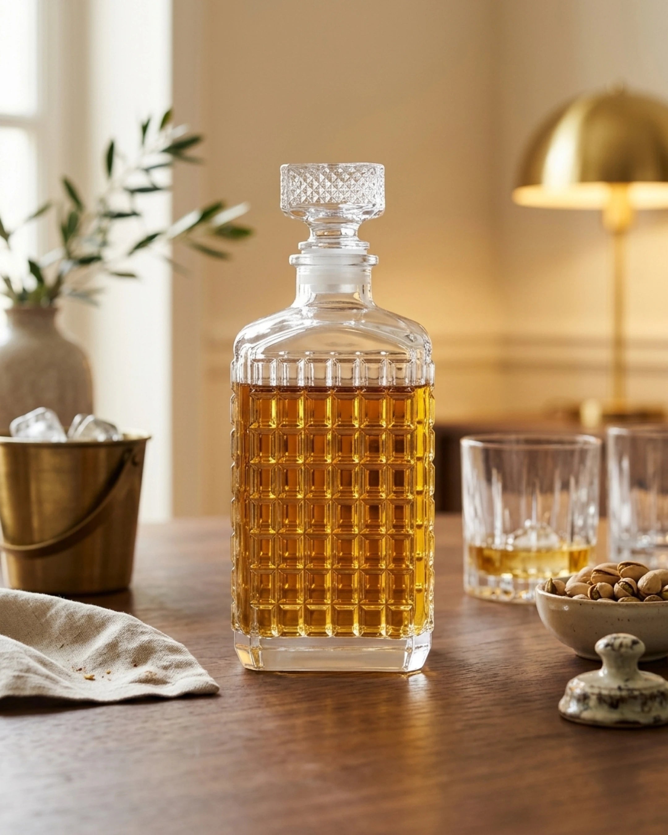 Le Cristoir carafe whisky ambiance arvene