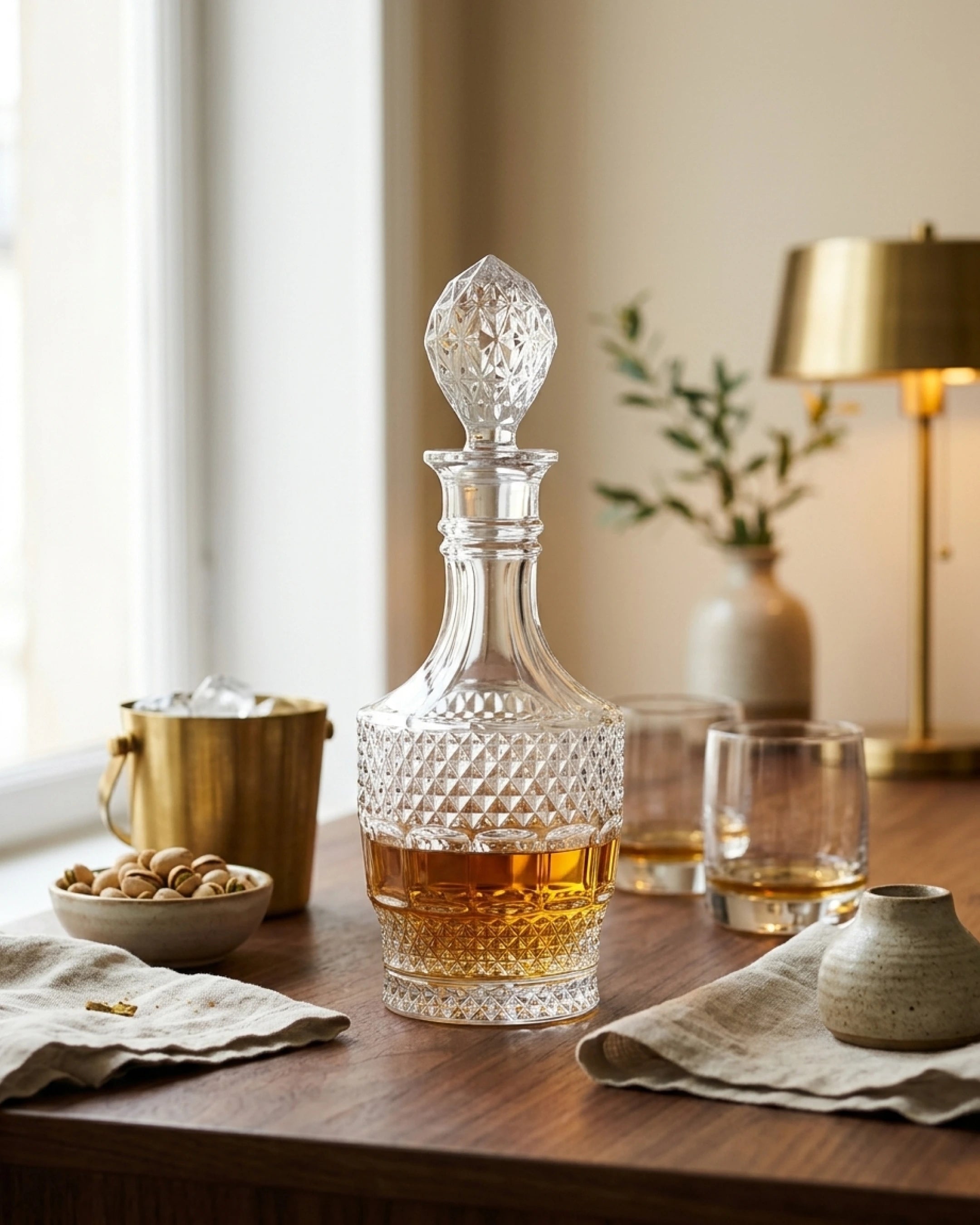 Le Cristoir carafe whisky ambiance elvano