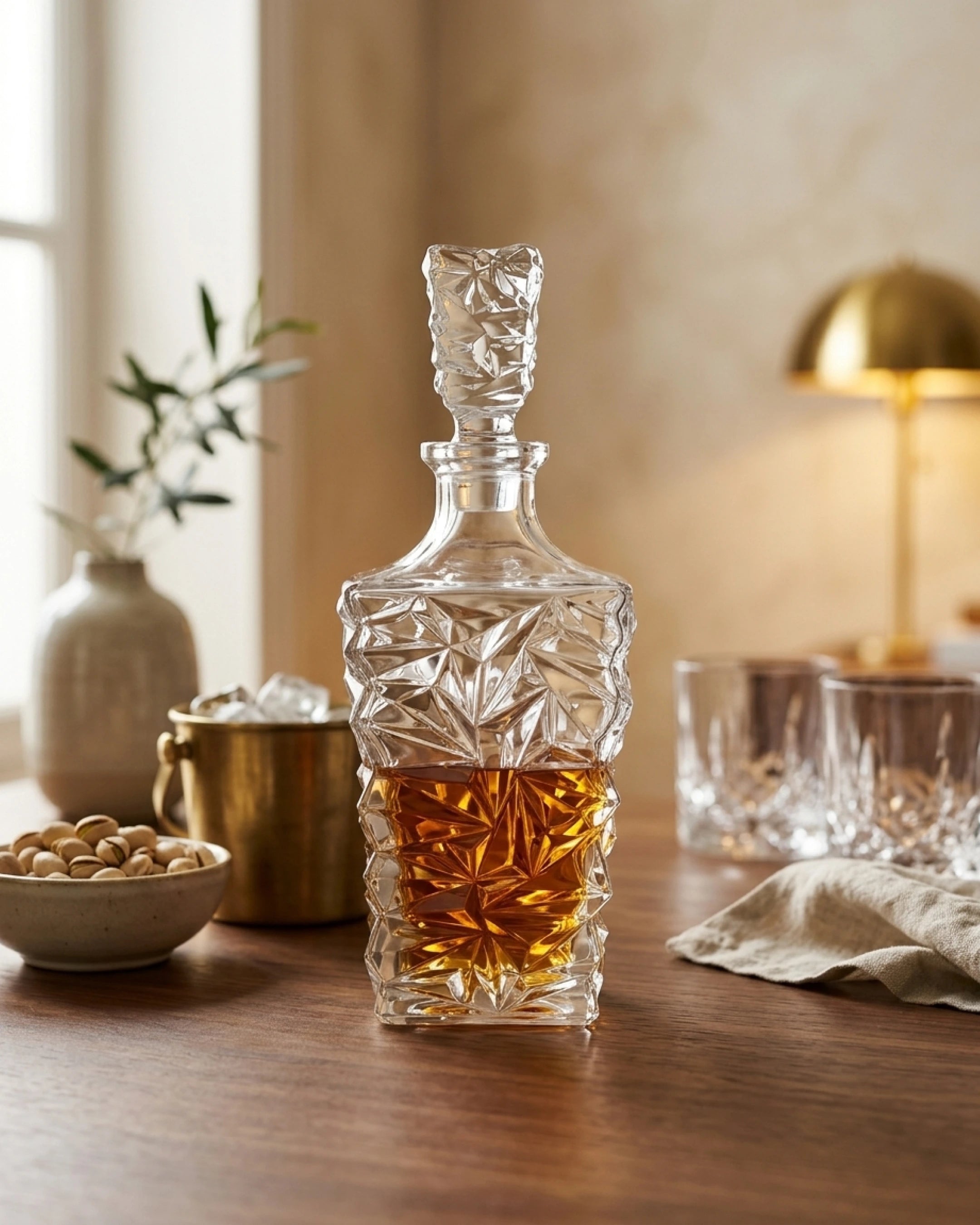 Le Cristoir carafe whisky ambiance faeron