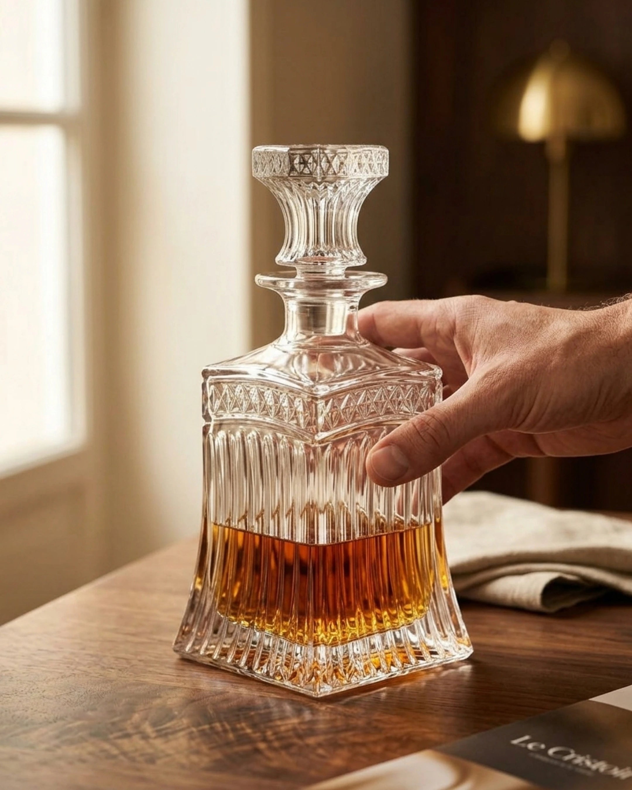 Le Cristoir carafe whisky main solven