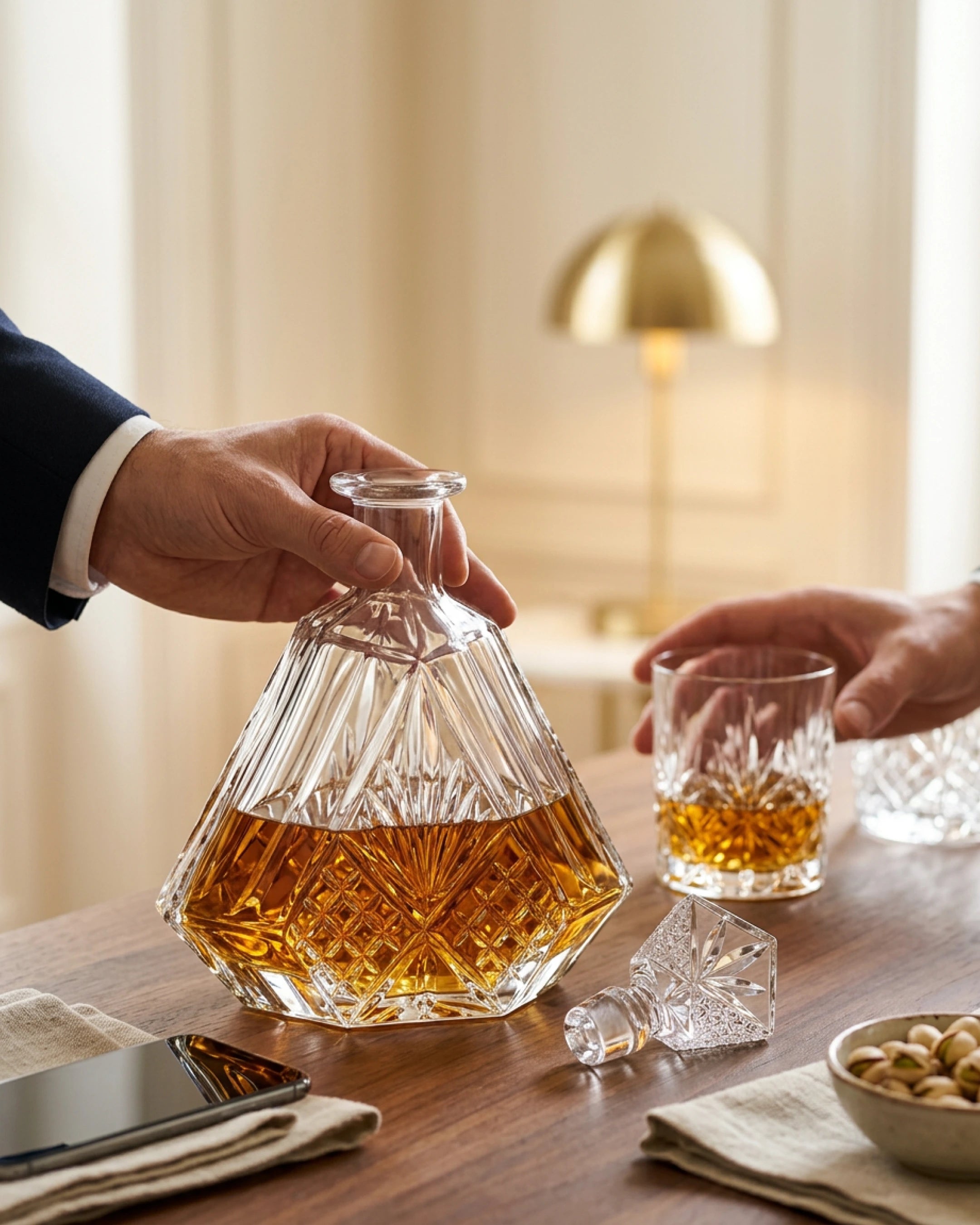 Carafe à Whisky Aldorin Le Cristoir lors d'une dégustation