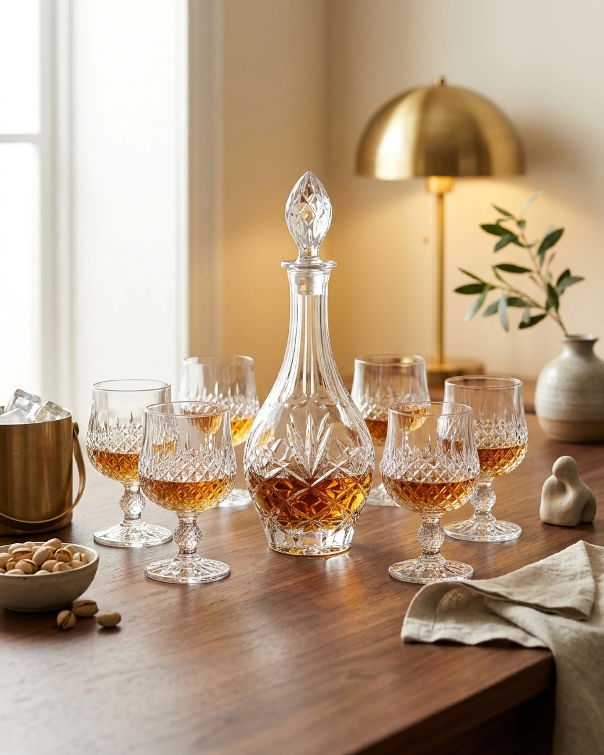 Service à whisky complet Le Cristoir — carafe et verres assortis