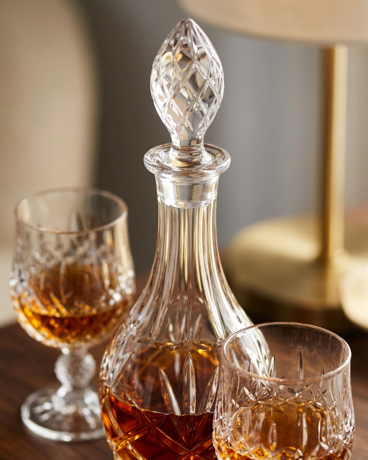 Contrôle qualité service à whisky en cristal taillé Le Cristoir