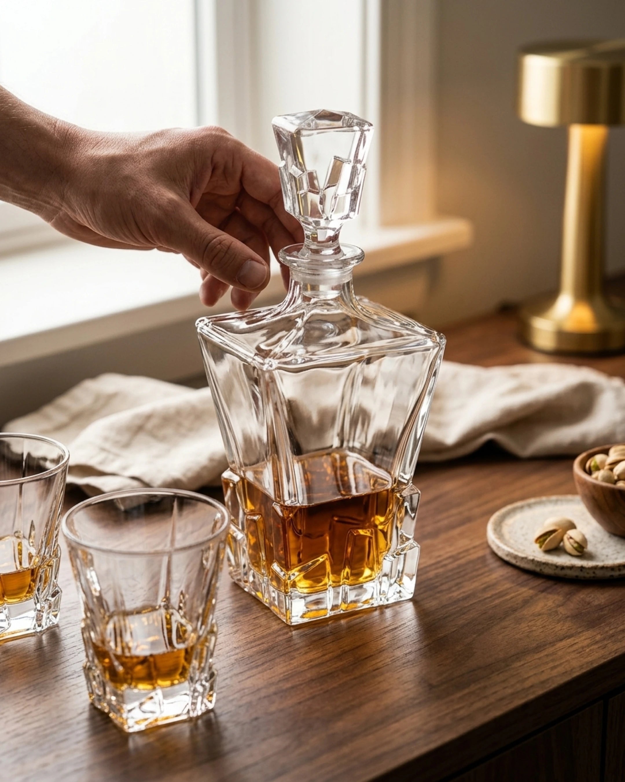 Le Cristoir Service Whisky Main Lumven