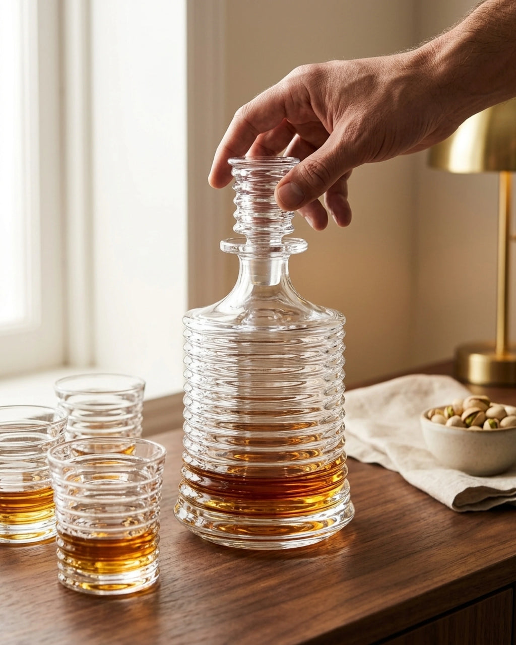 Le Cristoir service whisky main ornev