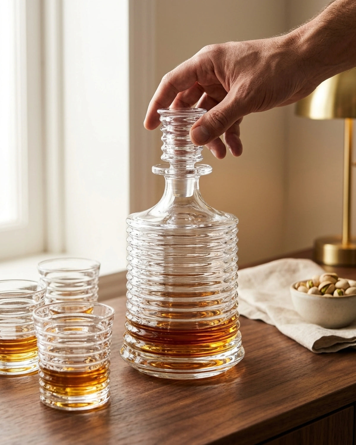 Le Cristoir service whisky main ornev
