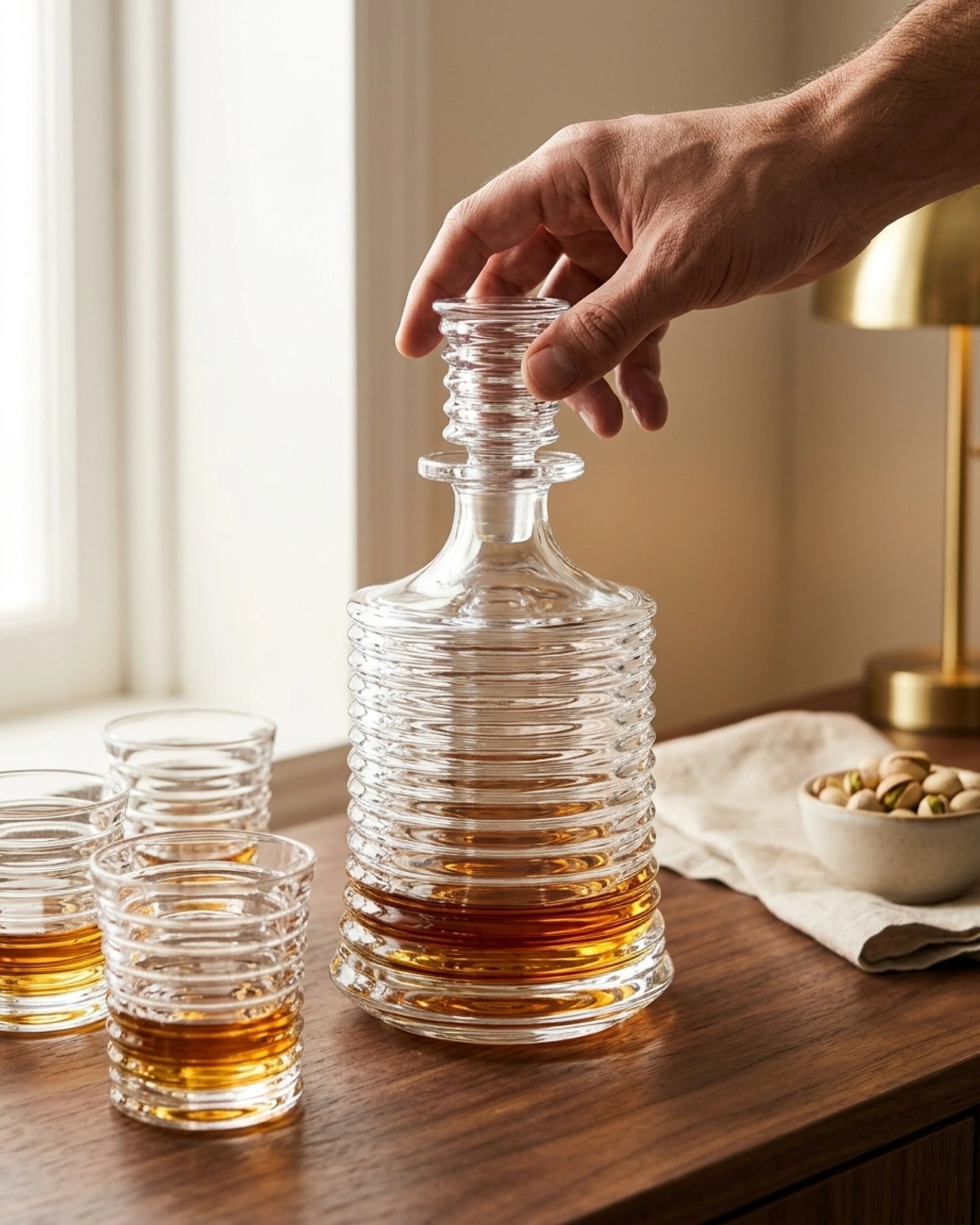 Le Cristoir service whisky main ornev