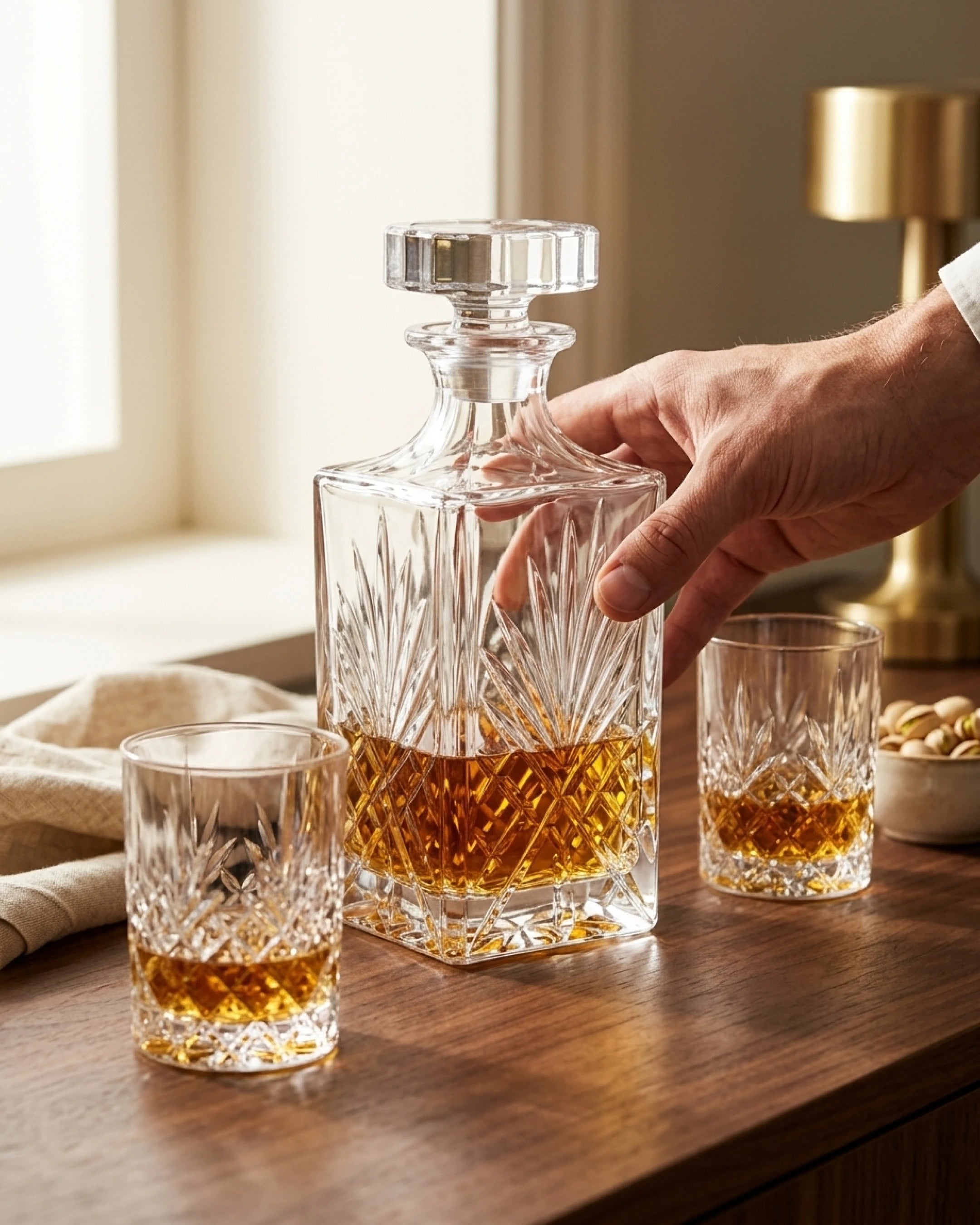 Le Cristoir service whisky main velcris