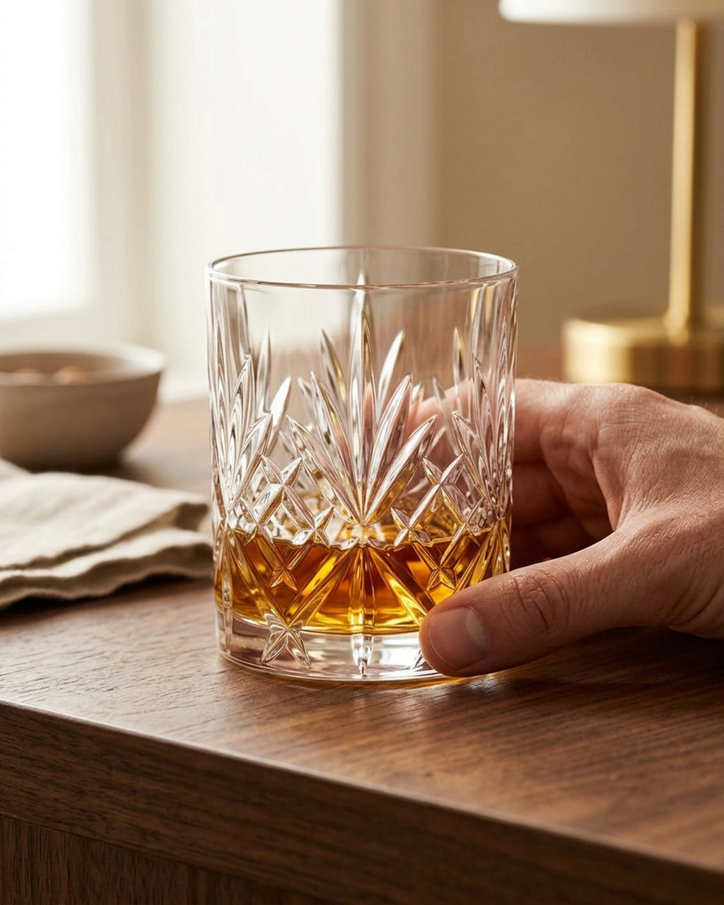Le Cristoir verre main olden